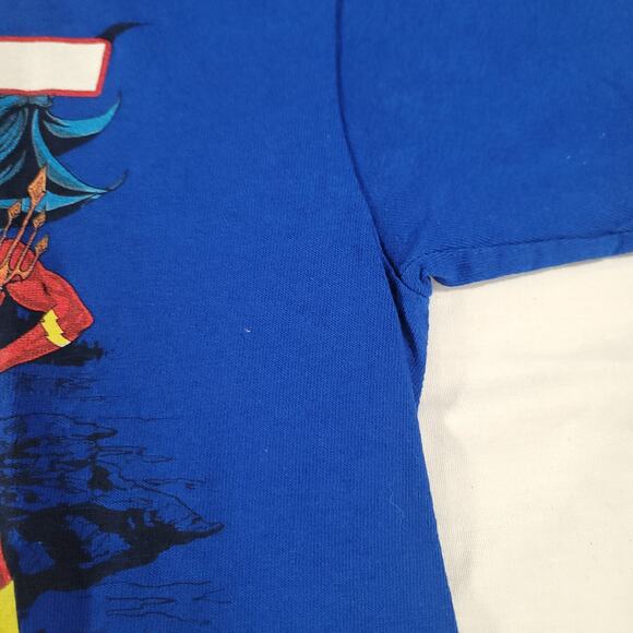 DC Super Heros Short Sleeve Graphic Crew Neck T Shirt Mens Size Medium M Blue - Picture 4 of 9